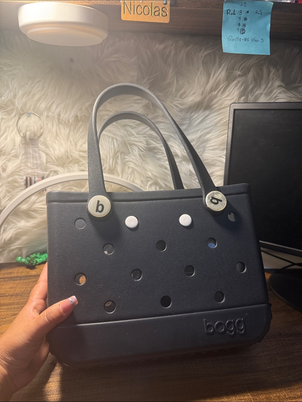 BOGG BAG Black Tote with Circular Vent Holes - Picture 4 of 6